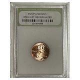 Cert. BU 2020 Lincoln Cent