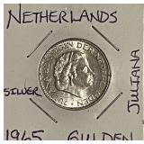 Silver 1965 Netherlands Gulden