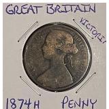 1874H Gr.Brit. Penny