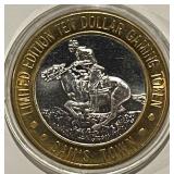 .6 Oz. .999 Silver $10 Gaming Token