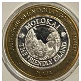 .6 Oz. .999 Silver $10 Gaming Token