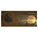 100 mgr. Pure Gold replica 1890 $1000 Note