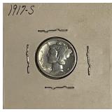 1917S Silver Mercury Dime