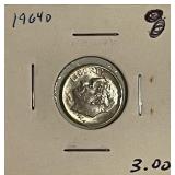 1964D Silver Roosevelt Dime