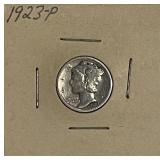 1923 Silver Mercury Dime