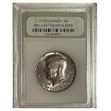 Cert. BU 1976 Kennedy Half Dollar