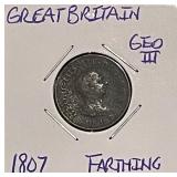1807 Gr.Brit. Farthing GEO III