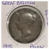 1855 Gr.Brit. Penny Vctoria