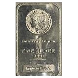 Troy Oz. Silver Art Bar