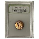Cert. BU 1974 Lincoln Cent