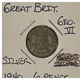 Silver 1940 Gr.Brit 3 Pence
