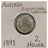 1893 Austria Kreuzer