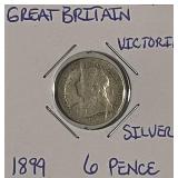 Silver 1899 Gr.Brit. 6 Pence