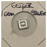 Geiger 1 Gram Silver Art Bar
