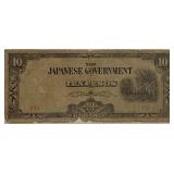 1942 Philippines Japan Occup. 10 Pesos