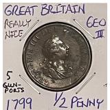 1799 Gr.Brit. Half Penny