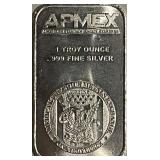 Troy Oz. Silver Art Bar