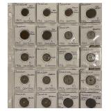(20) Select 20th Century Belgium Coins
