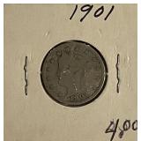 1901 V Nickel