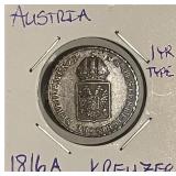 1816A Austria Kreuzer
