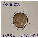 1859A Austria Kreuzer