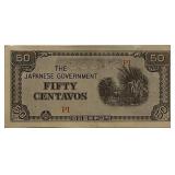 1942 Philippines Japan Occup. 50 Centavos