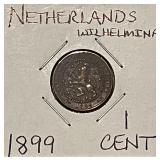 1899 Netherlands Cent