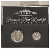 1944 Set W.L. Half & Mercury Dime