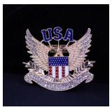 USA GOLD BROOCH/BADGE