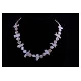 FOSSILIZED IVORY & MOTHER OF PEARL DISCS 925 CLASP