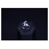 DOLPHIN & CUBIC ZIRCONIA  RING IN STERLING