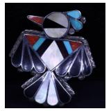 AUTHENTIC VINTAGE ZUNI INLAID THUNDERBIRD