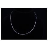 BAR AND LINK CHAIN IN STERLING