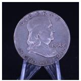 1958 P FRANKLIN HALF DOLLAR 90% SILVER