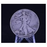 1943 S LIBERTY WALKING HALF DOLLAR 90% SILVER