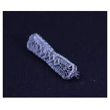 SILVER TONE BAR PIN BROOCH VICTORIAN PERIOD