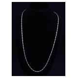 30' BALL AND BAR STERLING CHAIN BY MILOR 3 MM