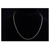 14K RGP OVER STERLING LINK CHAIN