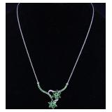 VISTORIAN ERA PERIDOT & STERLING NECKLACE