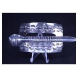 NATIVE AMERICAN STERLING SILVER HAIR BERET