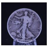 LIBERTY WALKING 1920-P HALF DOLLAR 90% SILVER