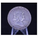 1951 P FRAKLIN HALF DOLLAR 90% SILVER