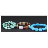 NATURAL STONE SEMI PRECIOUS STRETCH BBRACELET 3