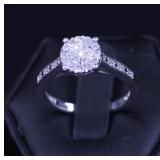 SPARKLING WHITE TOPAZ IN STERLING