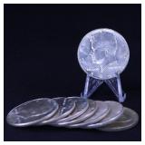 8 EA 1965 KENNEDY HALF DOLLAR 40% SILVER
