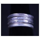 SOUTHWESTERN SILVERSMITH 4 RING STACK 925