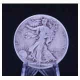 1945 LIBERTY WALKING HALF DOLLAR 90% SILVER
