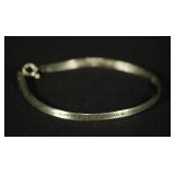 STERLING HERRINGBONE BRACELET