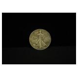 1943 LIBERTY WALKING HALF DOLLAR 90% SILVER