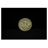 1941 LIBERTY WALKING HALF DOLLAR 90% SILVER